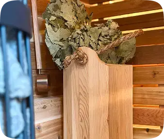 Sauna inside